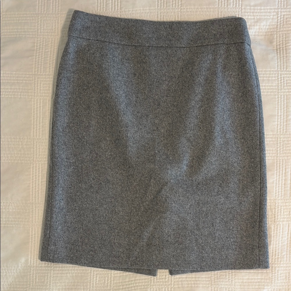 J. Crew Classic Gray Pencil Skirt